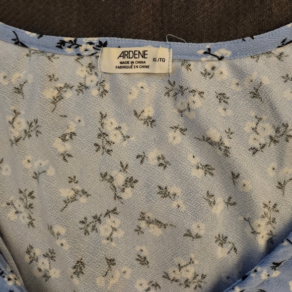 Flowery Blue Romper - Picture 2 of 4